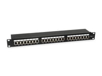 Equip Pro - Patch Panel - Rack Montierbar - Rj-45 X 24 - Schwarz - 1U - 48,3 Cm (19") (326425)