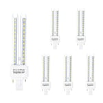 Aigostar - Pack de 5 ampoules LED PLC 2U de 11W. G24d-3, Lumière blanche froide 6500K, 1070 lumens