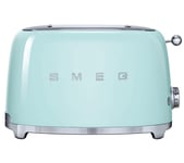 SMEG 50's Retro TSF01PGUK 2-Slice Toaster - Pastel Green