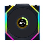 Lian Li UNI SL WIRELESS LCD RGB Reverse Flow 120mm Fan - Black