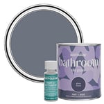 Rust-Oleum Grey Water-Resistant Bathroom Tile Paint in Gloss Finish - Marine Grey 750ml