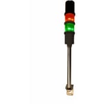 Colonnes lumineuses pré-configurées à led Feu Flash, Fixe, Rouge / Vert avec Buzzer, 240 v c.a. ( Prix pour 1 )