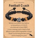 TEVOP Football Coach Gifts, Football Bracelet Gifts for Coach, Coach Birthday Christmas Thanksgiving Presents Football Coach Gifts for Men