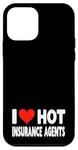 Coque pour iPhone 12 mini I Love Hot Insurance Agents - Heart - Life Home Auto Insure