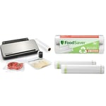 FoodSaver Machine Sous Vide Alimentaire Automatique | Système de conservation des aliments multifonction avec accessoire à main portatif +d’Emballage sous Vide, Rouleaux recyclables