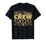 Happy New Year 2025 Gold Eve Party Family Xmas T-Shirt