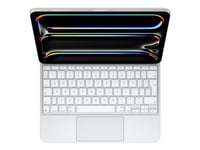 Apple Magic Keyboard - Tangentbord Och Foliefodral - Med Pekdyna - Bakgrundsbelyst - Apple Smart Connector - Qwerty - Internationell Engelska - Vit