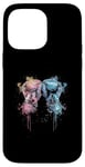 Coque pour iPhone 14 Pro Max Gants de boxe aquarelle