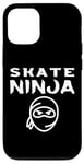 Coque pour iPhone 13 Pro Skate Ninja Skateboarding Skater Skateboarder Patinage sur glace