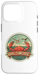 Coque pour iPhone 16 Pro Baltimore Maryland MD DMV Fruits de mer Vacation Crabe Ocean Fun