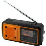 Soundmaster Digital vev-radio. LED-lampa, solpanel o BT