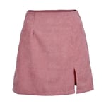 Femme Mini Jupe,Dames Taille Haute Jupe Sexy Split Crayon Jupe Droite Causal Mode Solide Jupe Tube Automne Filles Robe Courte Vêtements De Travail Bureau Vêtements De Travail De Jour, Rose, XL