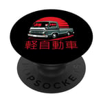 Japonais Kei Truck Driver Automobile Mini Camion PopSockets PopGrip Adhésif