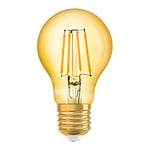 Osram Vintage 1906 LED E27 Poire Filament Dorée 4W 410lm - 824 Blanc Très Chaud | Équivalent 40W, 3/5 - Moyenne Luminositée