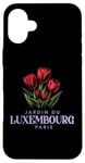 Coque pour iPhone 16 Plus Luxembourg Garden Paris France Tulipes