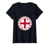 Womens Southampton England, English Pride, England Flag Southampton V-Neck T-Shirt