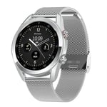 Montre Connectée Sport Smartwatch Cardio Pression Oxygène Sanguin Argent YONIS