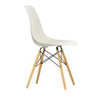 Vitra - Eames Plastic Chair DSW - 11 Pebble - Golden Maple - Matstolar - Charles & Ray Eames - Vit - Metall/Trä/Plast