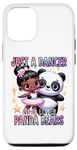 Coque pour iPhone 13 Pro Just a Dancer Who Loves Panda Bears Ballerine Noir