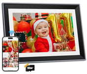 FamBrow 10.1 Inch WiFi Digital Photo Frame, Electronic Picture Frame with 16GB Storage+32GB Card, Digital Picture Frame with 1280x800 HD IPS Touch Screen, Instant Photo/Video Sharing via App