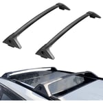 Barres de Toit Transversales 2PCs Compatible avec Toyota RAV4 2019-2023 Porte-Bagages Voiture en Aluminium Charge 118 kg Galerie de Toit