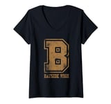 Saved By The Bell Distressed B Bayside High V-Neck T-Shirt