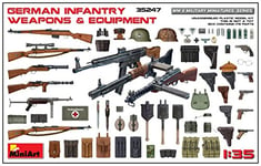 Mini Art 35247 1:35 Kit d'armes/Accessoires d'infanterie Allemande – Réplique fidèle à l'original, modélisme, kit de Construction en Plastique, Bricolage, Loisirs, Collage, kit de modélisme, à