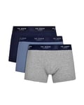 Ted Baker Mens Trunks, Cotton, 3-Pack, (TBB02), Black/White/Grey, M