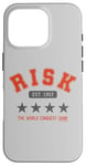 Coque pour iPhone 16 Pro Risk The World Conquest Game Est. 1957 Retro Logo