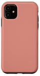 Coque pour iPhone 11 Couleur pêche simple