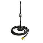 Antenna 433Mhz 3Dbi Antenne Sma Mâle Adaptateur Sma Avec Base Magnétique 3 M 300 Cm 9.8Ft Câble Pour Antenne Gsm Walkie Talkie Uniforme Sans Fil Fm Radio Ccu2 Cc1101