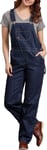 Dickies Women's Bib Relaxed Straight Overalls - Dark Indigo - Large