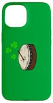 Coque pour iPhone 15 Bodhran St Patrick's Day Batteur Musicien irlandais