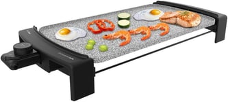 Plancha Electrique Tasty & Grill 3000 Rockwate.2600W,Revetement En Rockstone,Resistance En Forme De E,Thermostat Ajustable,Convient Pour Un Nettoyage Au Lave-Vaisselle