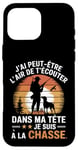 Coque pour iPhone 16 Pro Max Cadeau idée Drôle Chasseur Homme Chasseur Humour Chasse