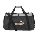 PUMA Evercat No. 1 Logo Duffel Bag, Grey/Rose Gold, One-Size