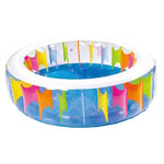 Jilong Piscine jl010628npf – TDP-P75 Astronomiques arc-en-ciel, transparent enfants piscine avec arc-en-ciel Design à l'intérieur, diamètre 190 x 50 cm