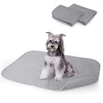 Nobleza - Tapis Ultra Absorbant pour Chien Grande Taille, Tapis propreté Chien educateur Chiot Lavable, Réutilisables alaise pour Chien, Tapis gamelle Chien educateur Chiot，Lot de 2, 75×89CM