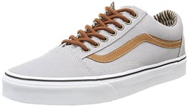 Vans Mixte Adulte Old Skool Baskets Basses, C L Silver Sconce Stripe Denim, 42.5