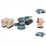 Bo 5041 Ponceuse excentrique / ponceuse 300 w 125 mm + 2x Toolbrothers spider Set d'abrasifs en filet - Makita