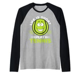 Tennis Game Tennis Player - Life is short play Tennis Raglan Baseball Tee