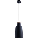 Paco Home - Suspension Lampe Salle à Manger Cuisine Lampe De Table à Manger Scandinave E27 Design i, Bois noir