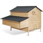 Poulailler chalet XXL pour poules avec pondoir en bois