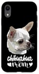 Coque pour iPhone XR Chihuahua Maman Blanche Chiwawa Mère Chihuahua Maman