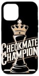 Coque pour iPhone 12/12 Pro Champion Échec Et Mat Passionnés de Jeu