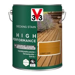 V33 High Performance Decking Stain Light Oak 5L | Biosourced Formula | Anti-Slip | Quick Dry | UV-Resistant | Hard-Wearing | Long-Lasting Weather Protection