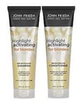 John Frieda Blonde Highlight Activating Moisturising Shampoo & Conditioner 250ml