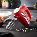 GEEPAS 300W Electric Hand Mixer Food Whisk 5 Speeds Turbo Egg Beater Cake Baking