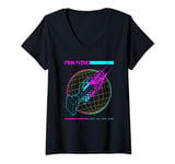 Pink Floyd Wish You Were Here Grid V-Neck T-Shirt