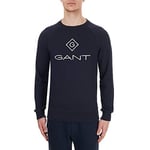 Gant Men's Lock UP C-Neck Sweat Sweater, Evening Blue, 4XL